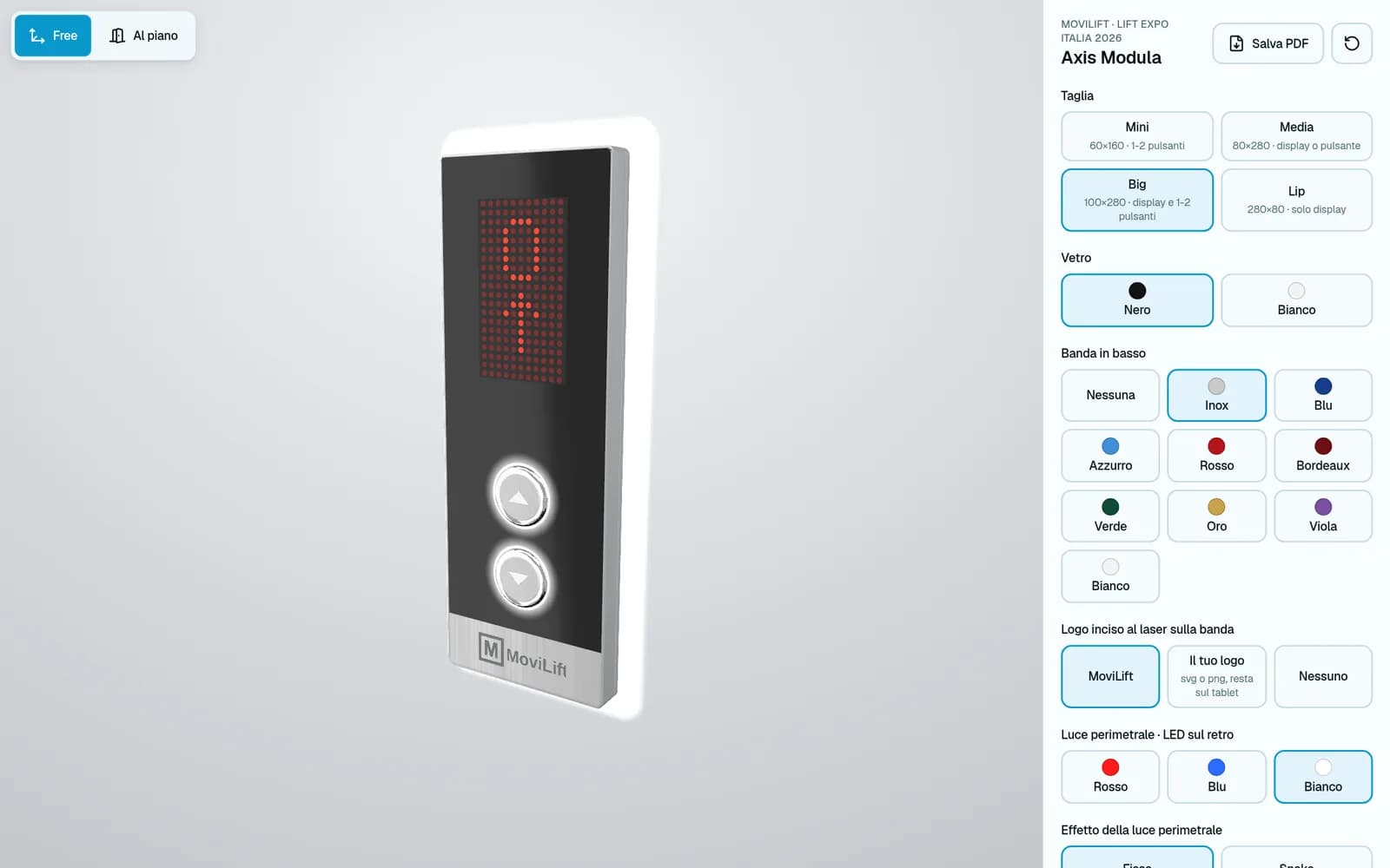 The Axis Modula 3D configurator on StationLift